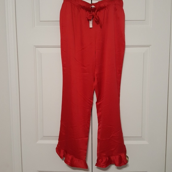 09:12  - Victoria’s Secret Red Satin Ruffle Pants - Picture 2 of 6